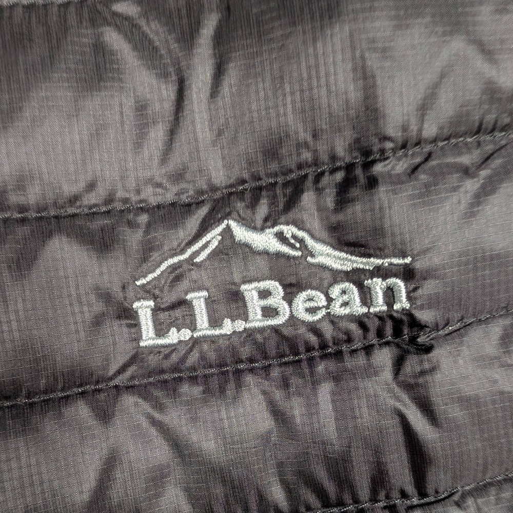 L.L. Bean Puffer Vest Mens XL Black Goose DownTek 850 Ultralight Pertex Quantum - Picture 3 of 10